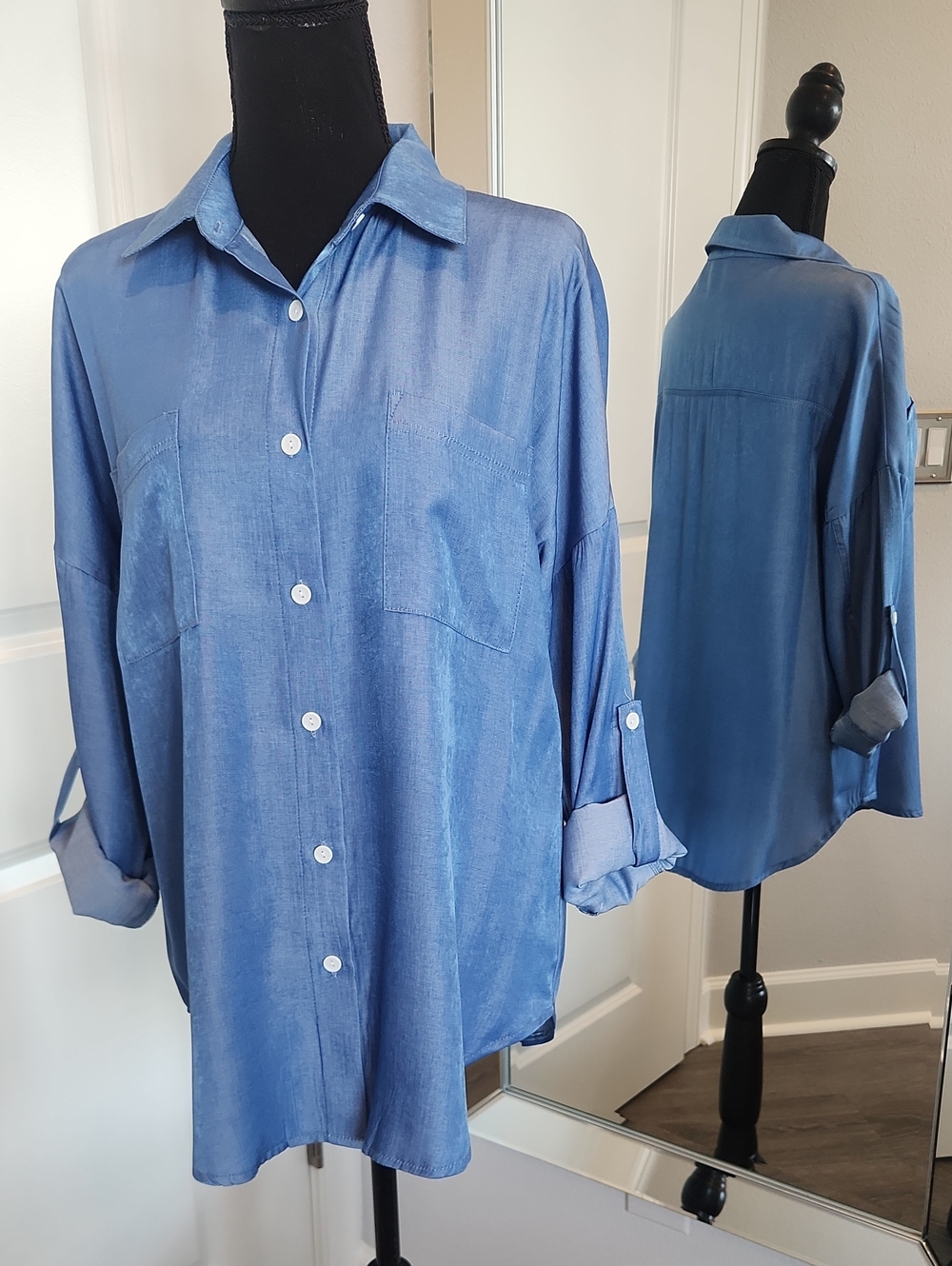 Classic Button-Down Shirt — Blue